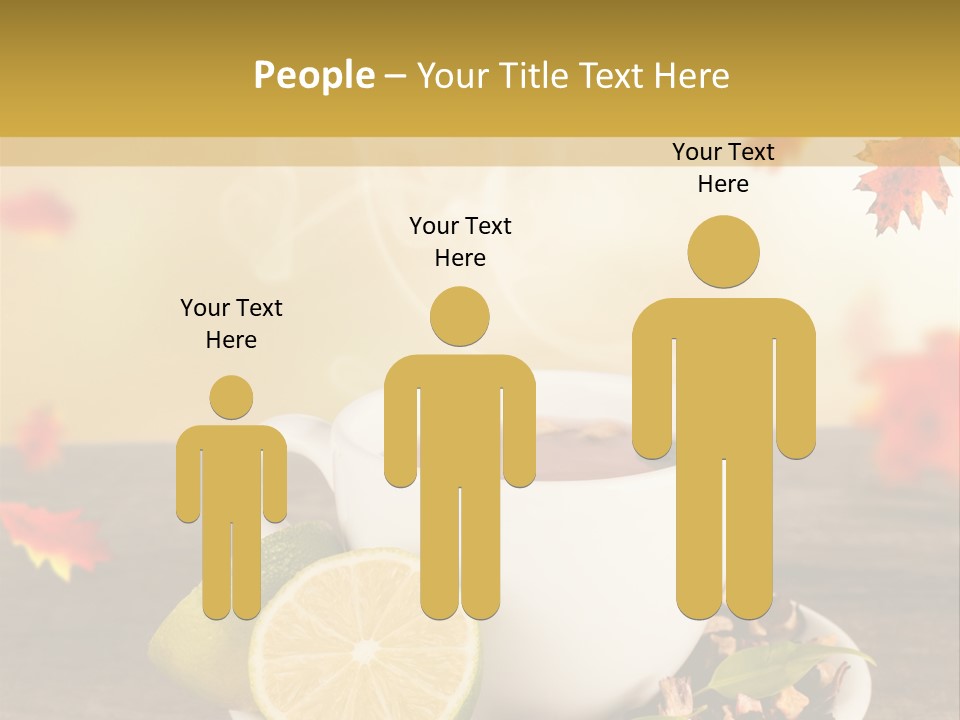 Table Background Yellow PowerPoint Template