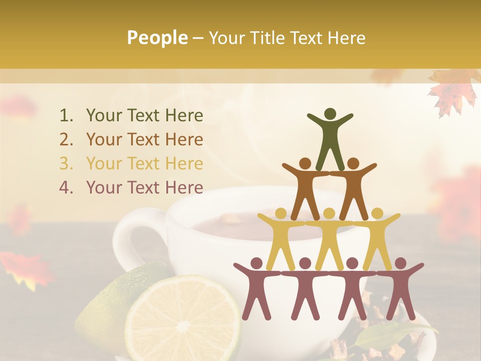 Table Background Yellow PowerPoint Template