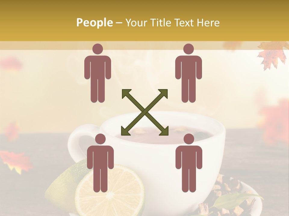 Table Background Yellow PowerPoint Template