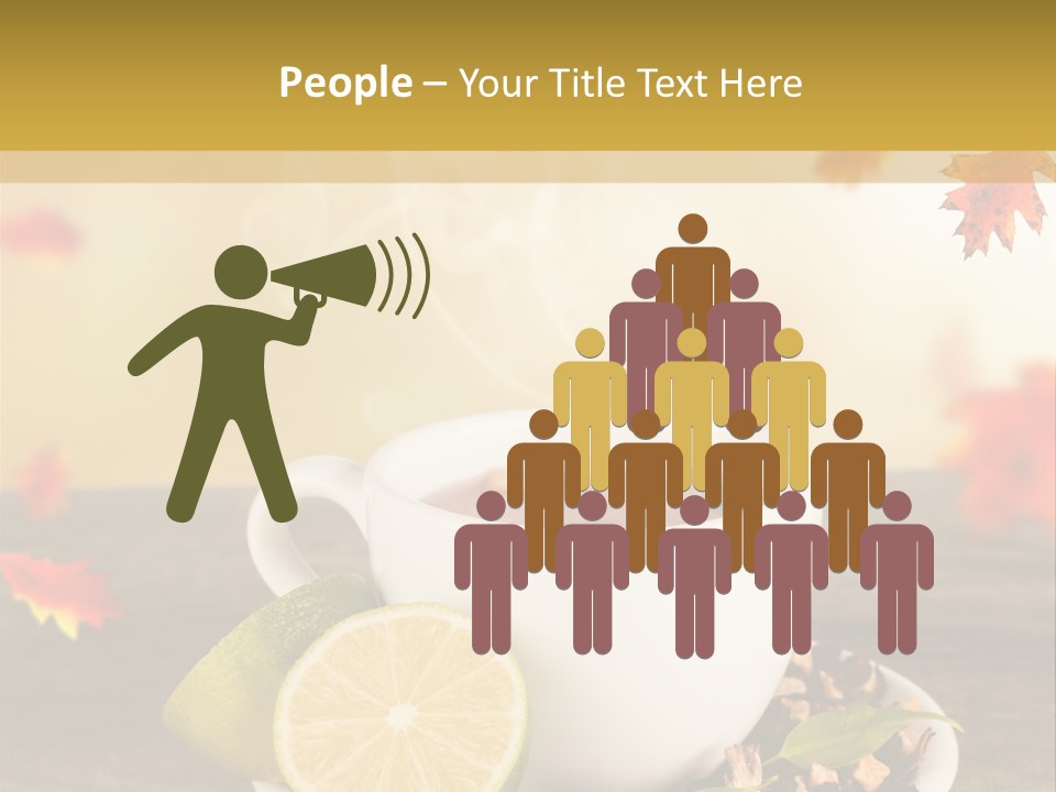 Table Background Yellow PowerPoint Template