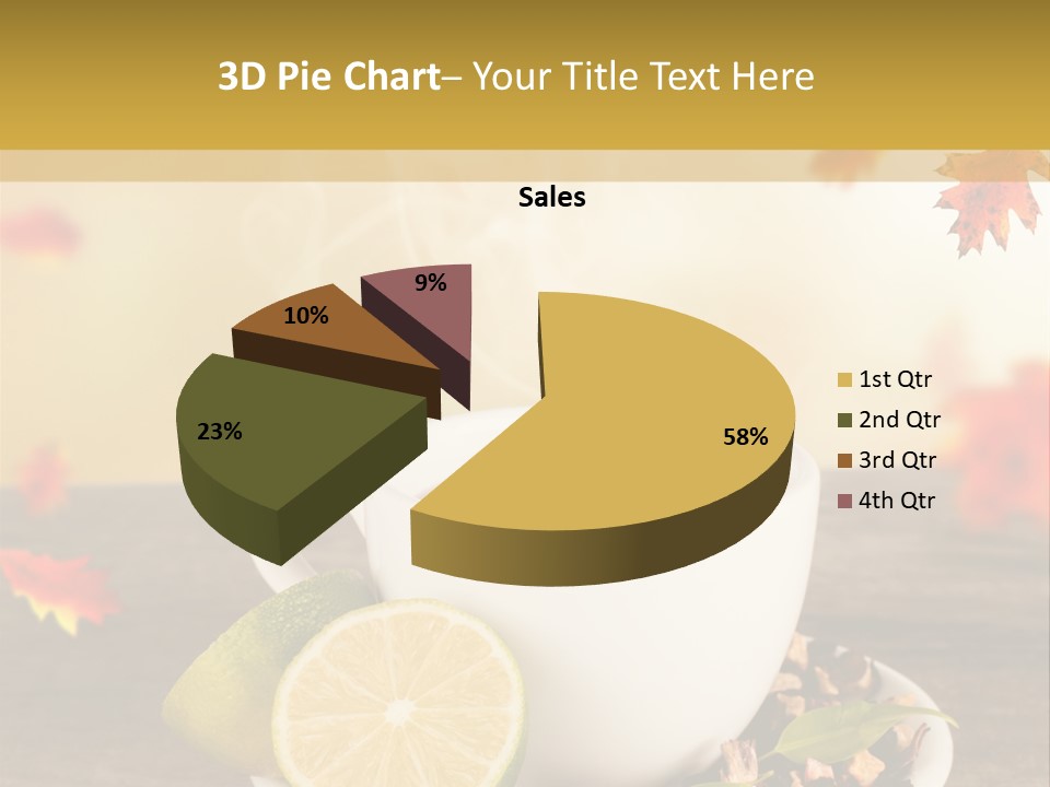 Table Background Yellow PowerPoint Template
