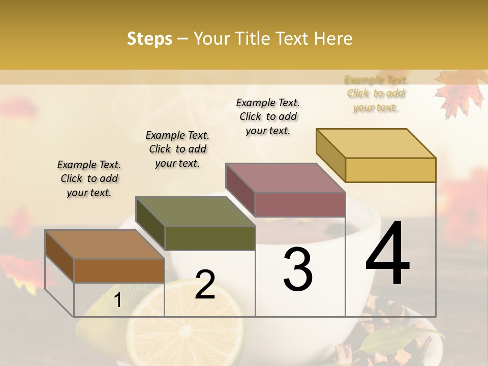 Table Background Yellow PowerPoint Template