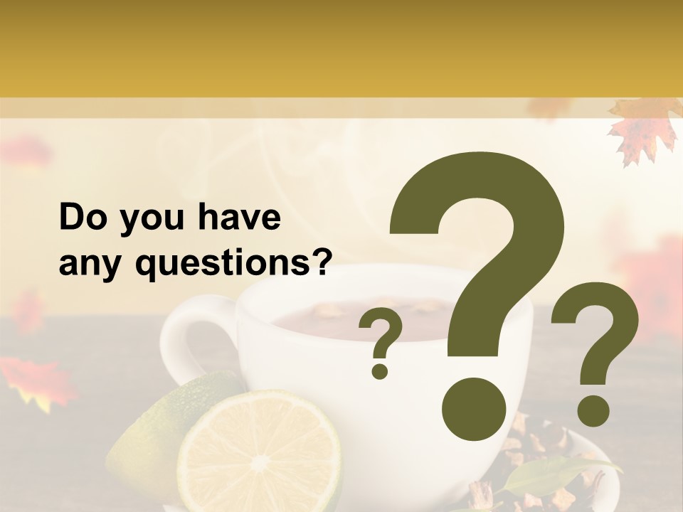 Table Background Yellow PowerPoint Template