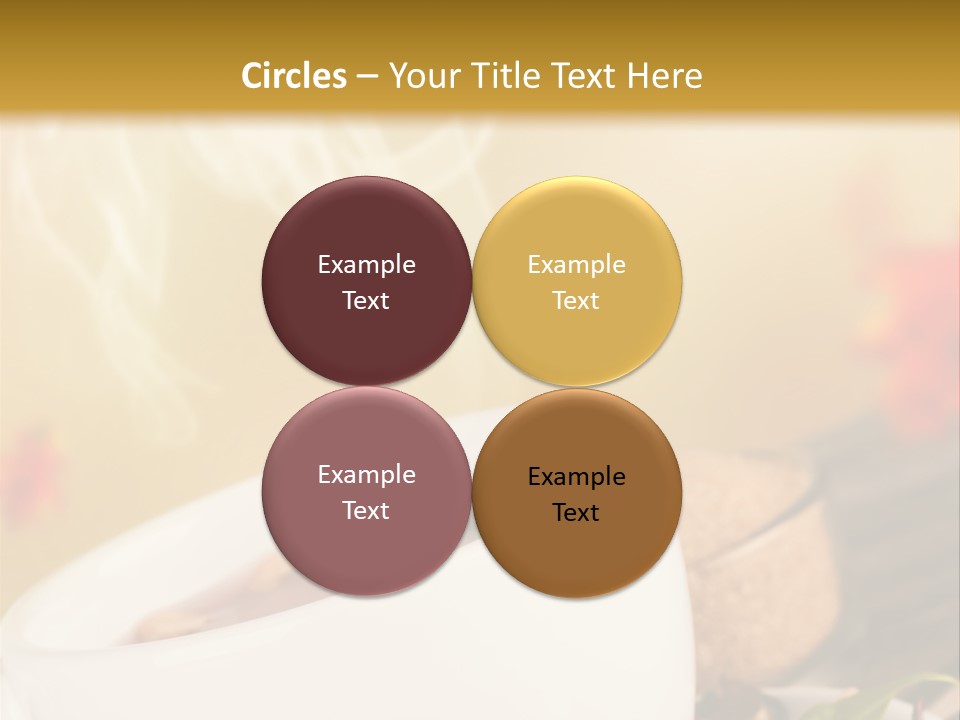 Gold Seasoning Outdoor PowerPoint Template