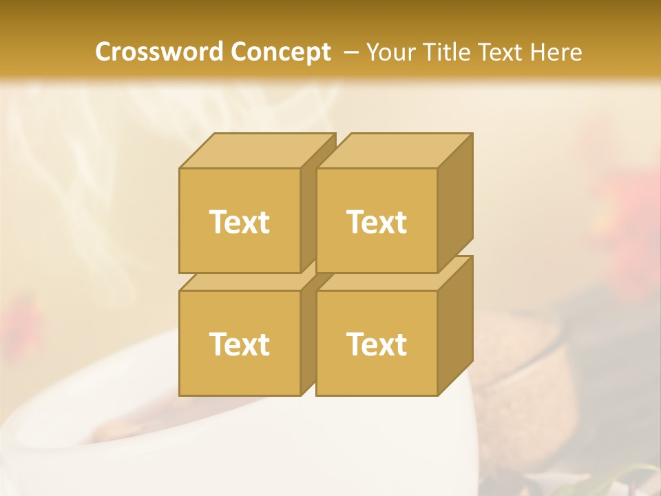 Gold Seasoning Outdoor PowerPoint Template