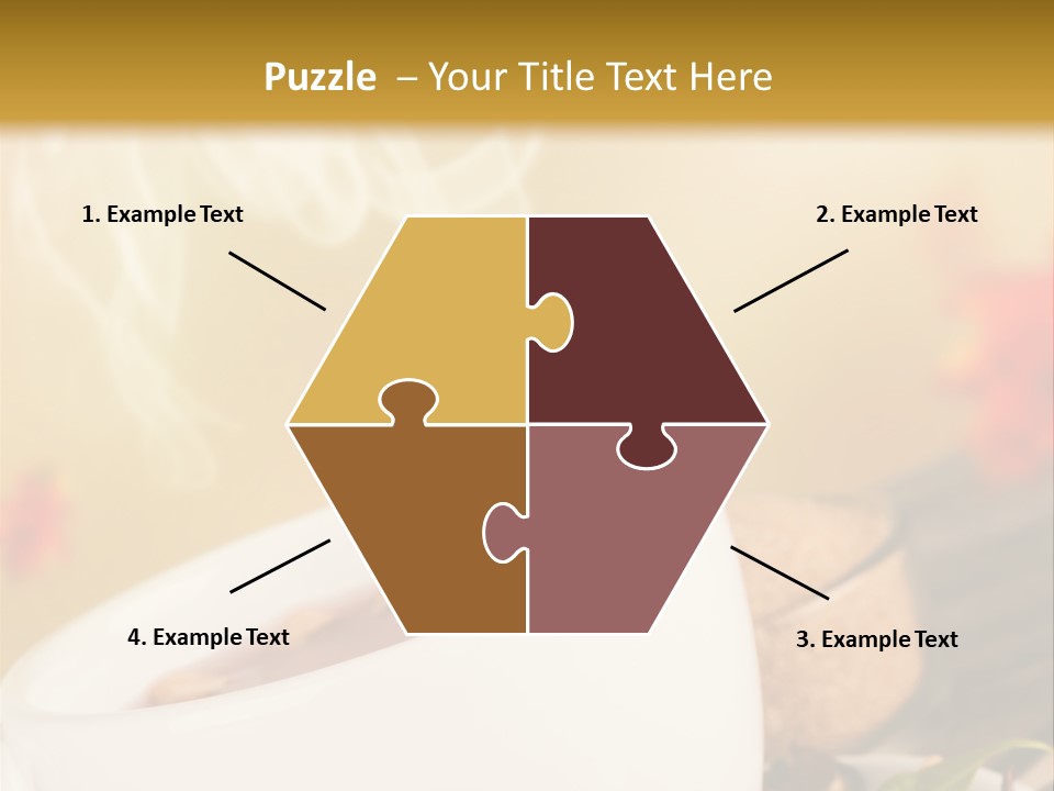 Gold Seasoning Outdoor PowerPoint Template