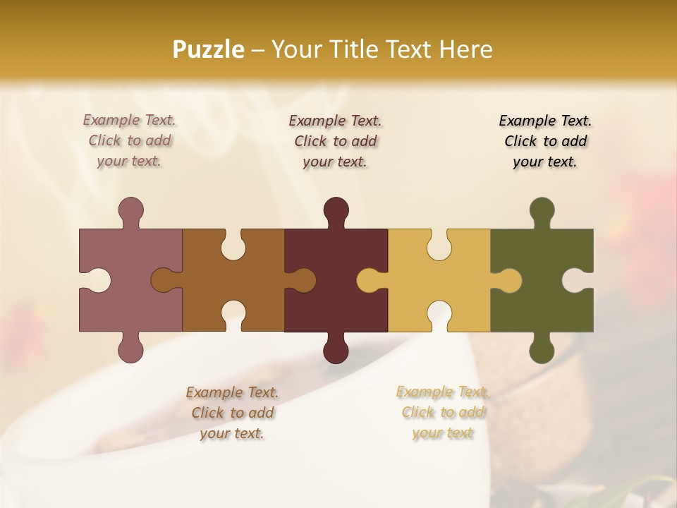 Gold Seasoning Outdoor PowerPoint Template