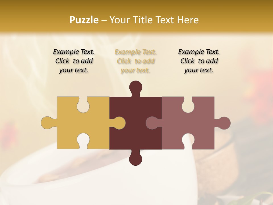 Gold Seasoning Outdoor PowerPoint Template