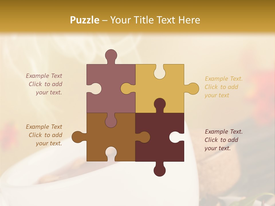 Gold Seasoning Outdoor PowerPoint Template