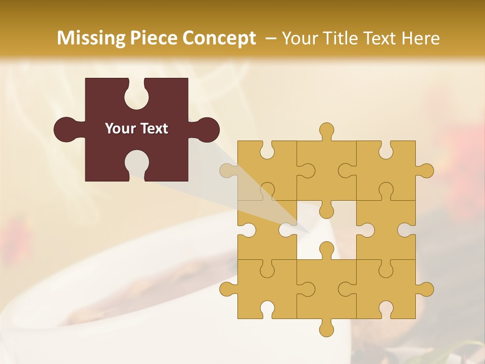 Gold Seasoning Outdoor PowerPoint Template