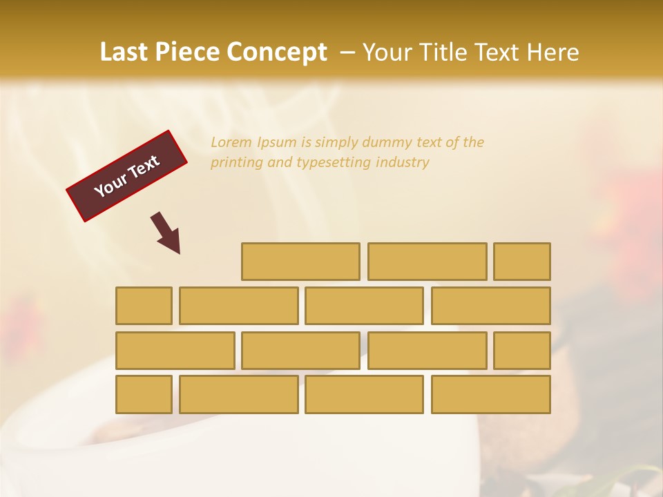Gold Seasoning Outdoor PowerPoint Template