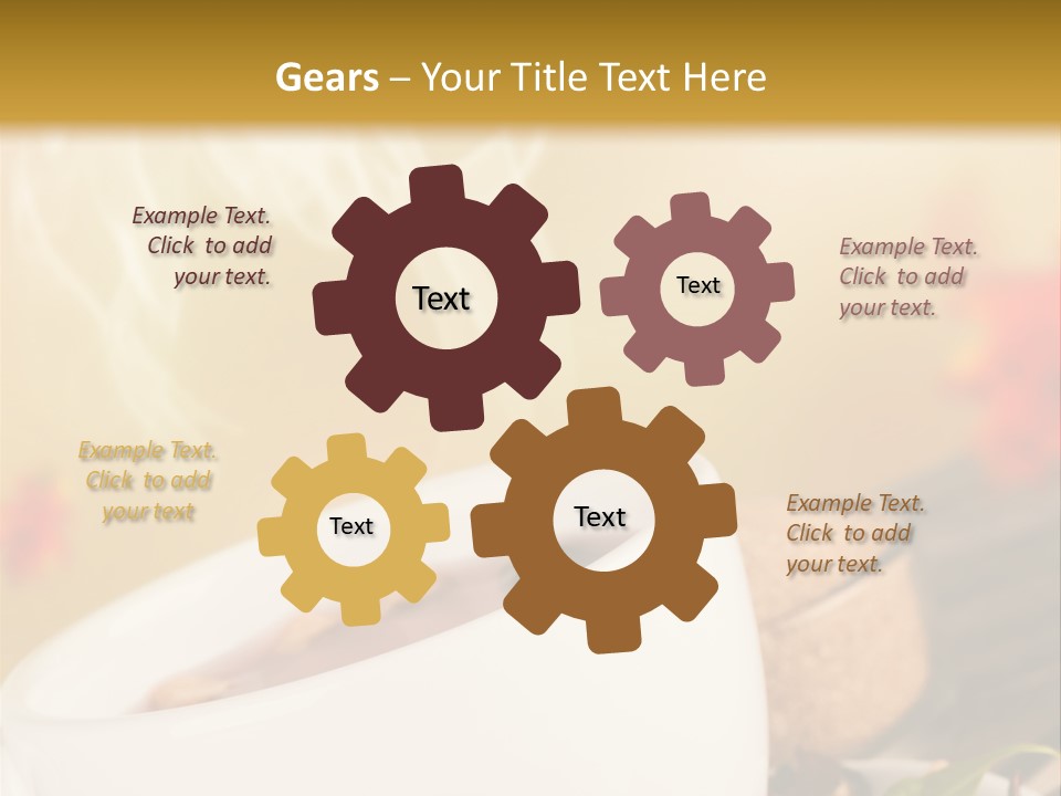 Gold Seasoning Outdoor PowerPoint Template