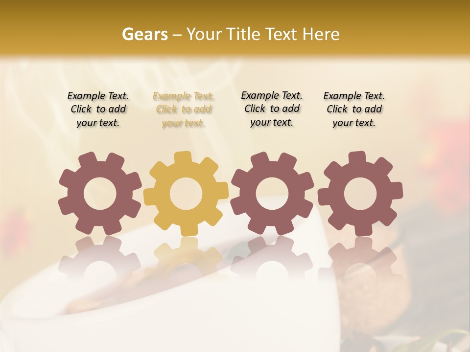 Gold Seasoning Outdoor PowerPoint Template