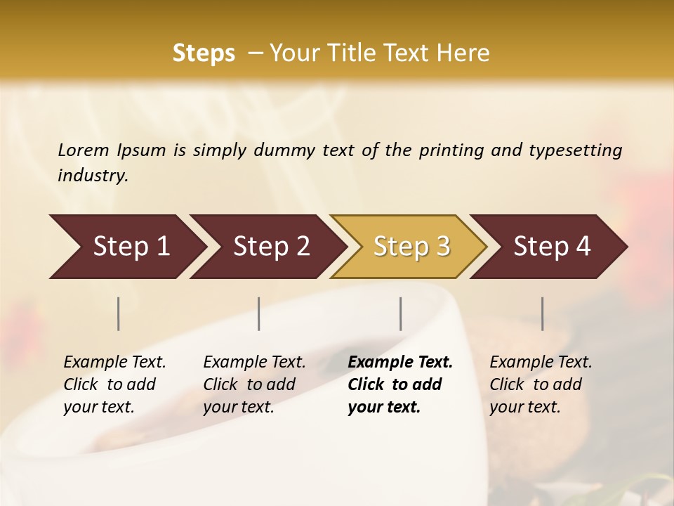 Gold Seasoning Outdoor PowerPoint Template