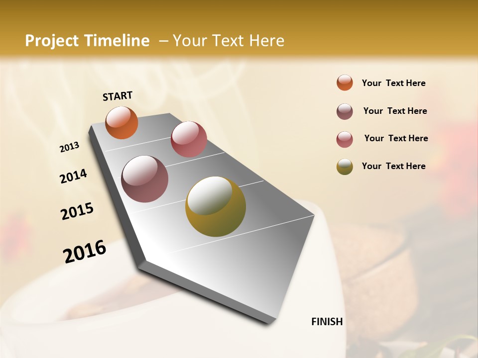 Gold Seasoning Outdoor PowerPoint Template