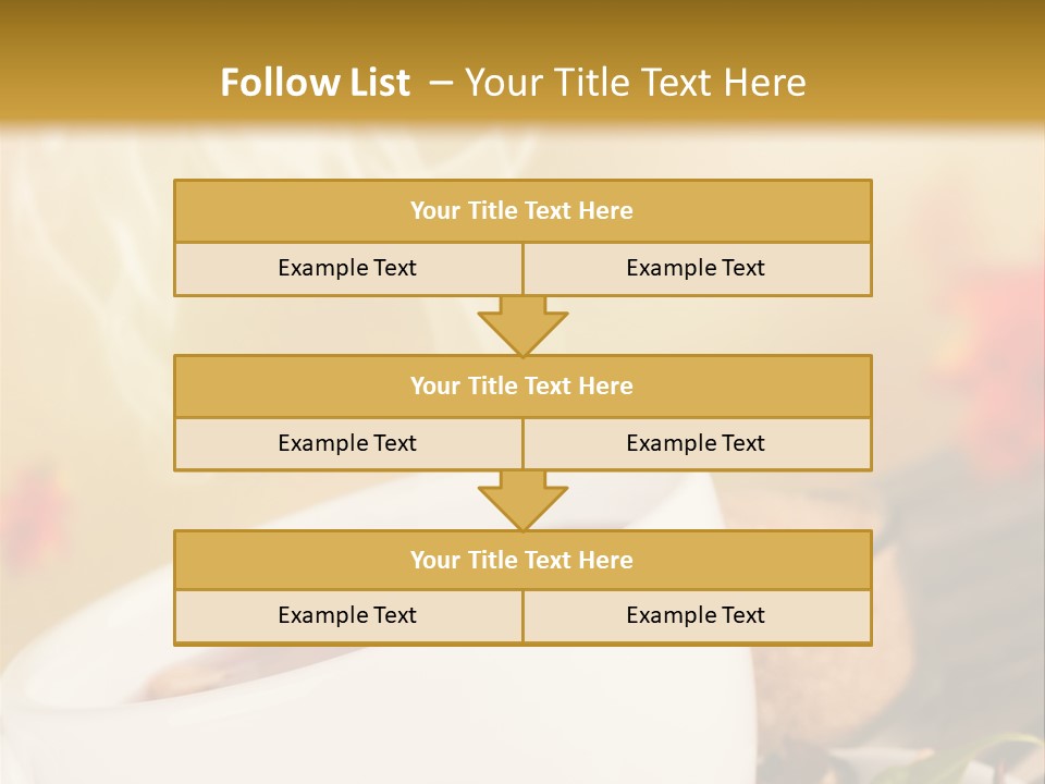 Gold Seasoning Outdoor PowerPoint Template
