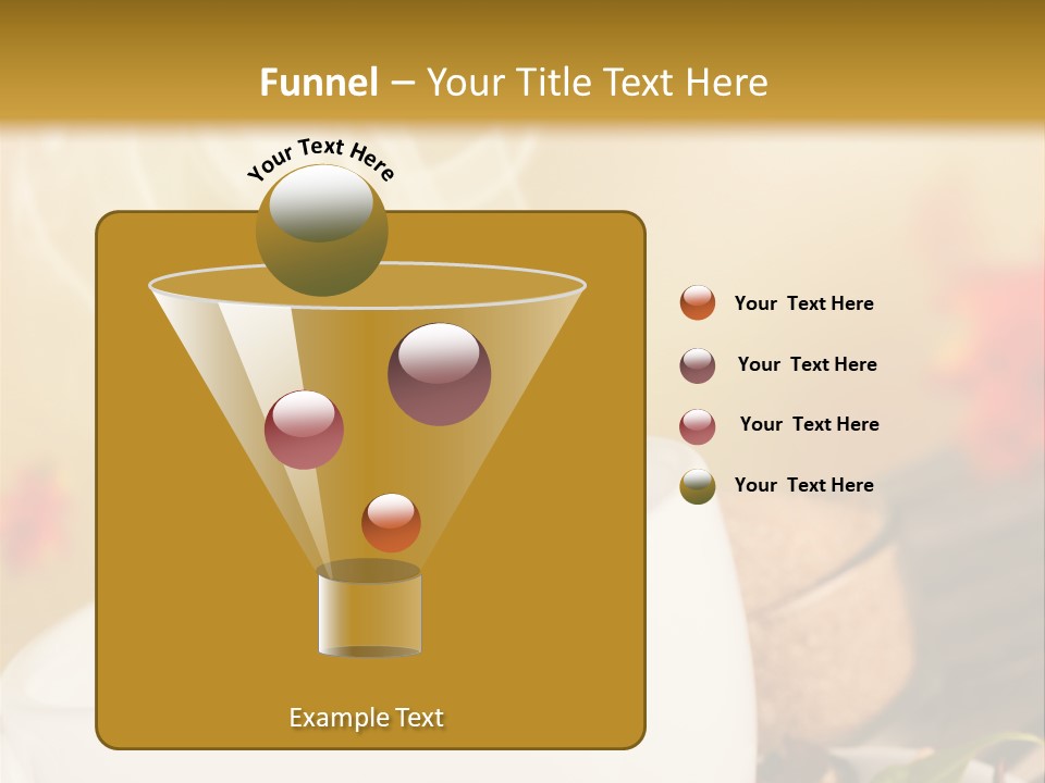 Gold Seasoning Outdoor PowerPoint Template