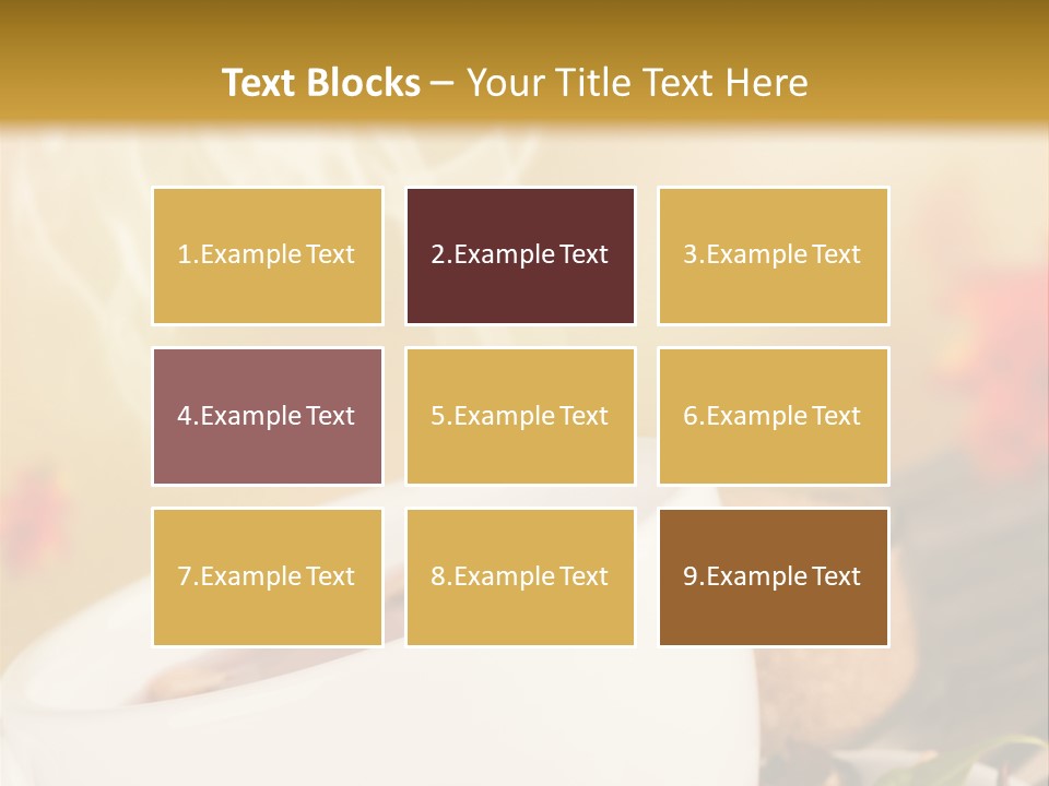 Gold Seasoning Outdoor PowerPoint Template