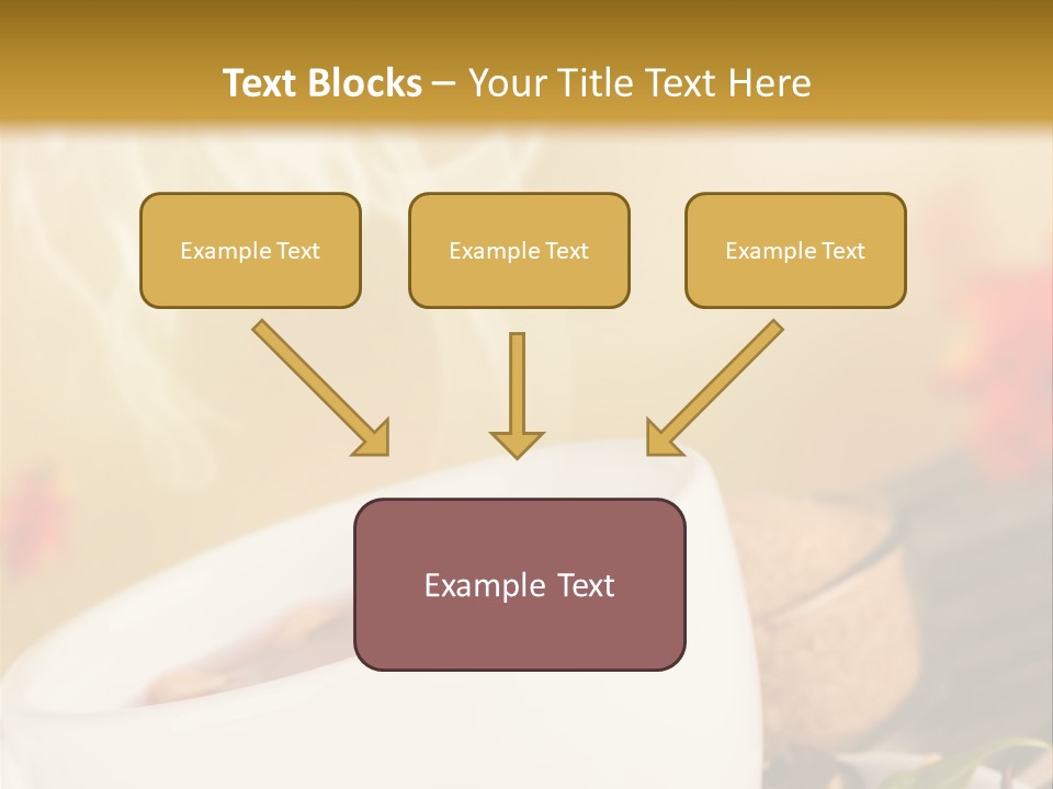 Gold Seasoning Outdoor PowerPoint Template