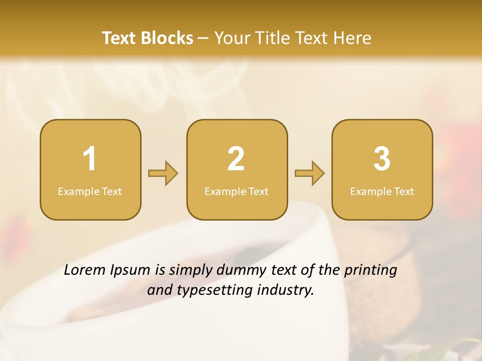 Gold Seasoning Outdoor PowerPoint Template