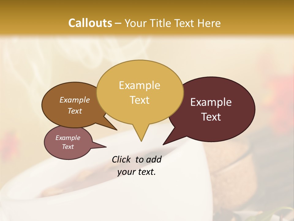 Gold Seasoning Outdoor PowerPoint Template