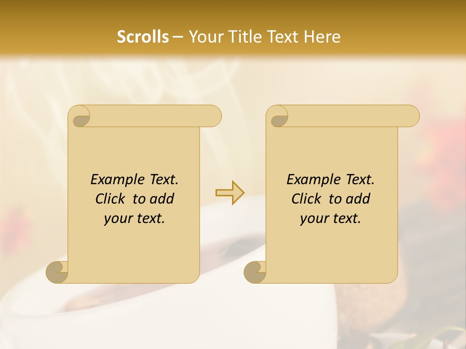 Gold Seasoning Outdoor PowerPoint Template