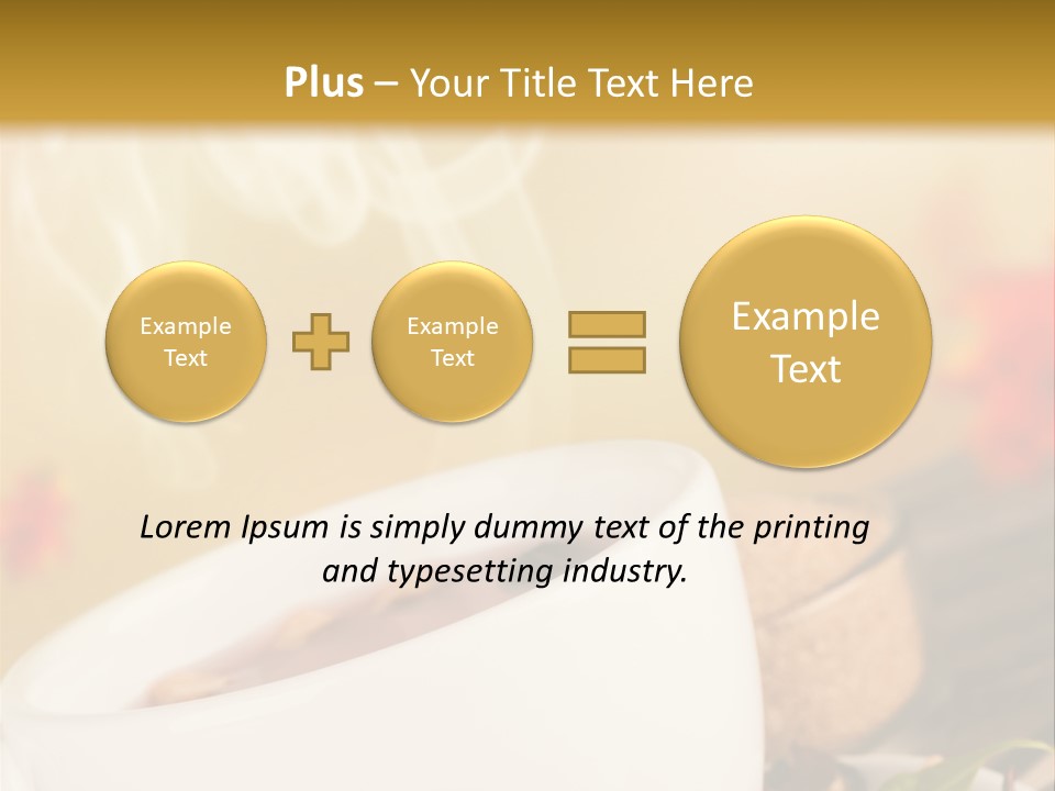 Gold Seasoning Outdoor PowerPoint Template