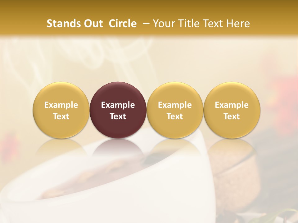 Gold Seasoning Outdoor PowerPoint Template