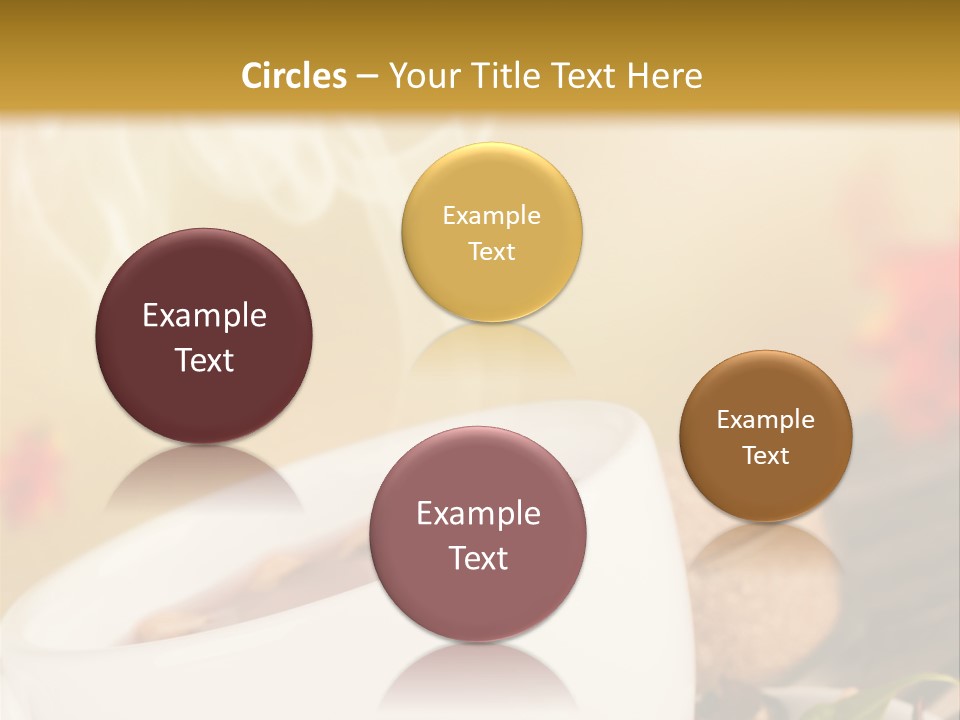 Gold Seasoning Outdoor PowerPoint Template