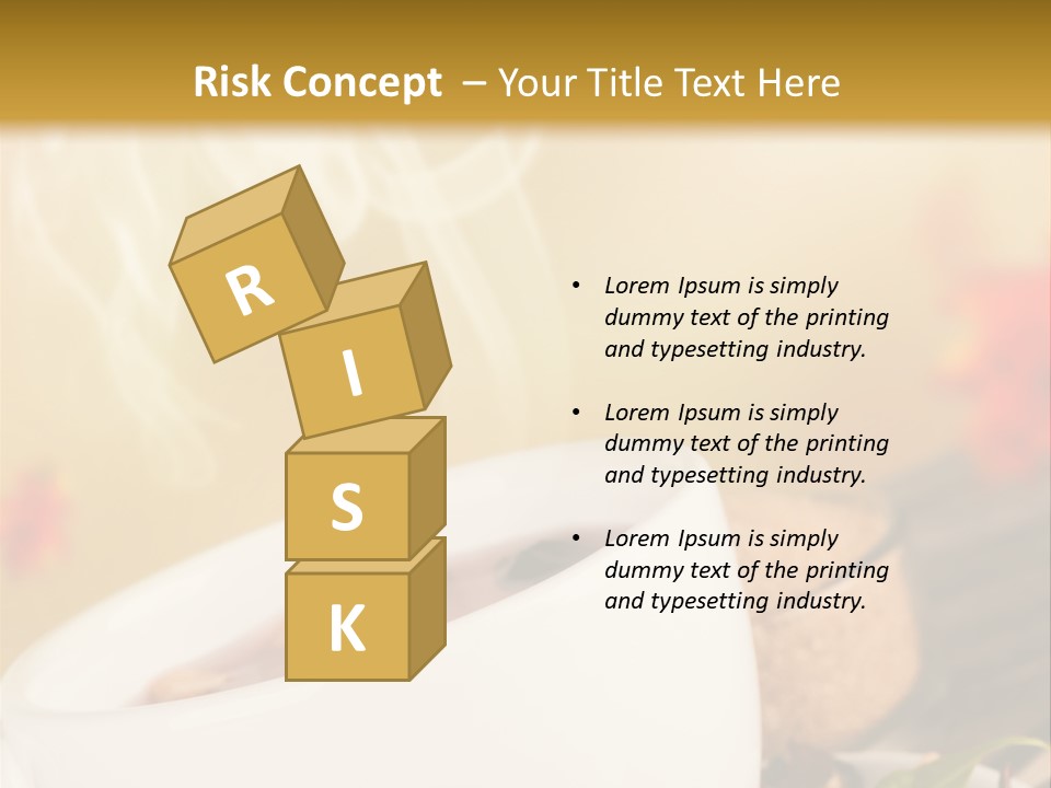 Gold Seasoning Outdoor PowerPoint Template