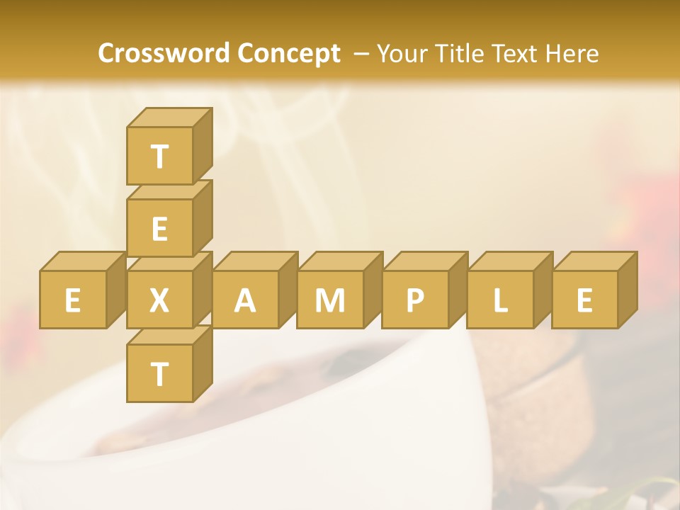 Gold Seasoning Outdoor PowerPoint Template