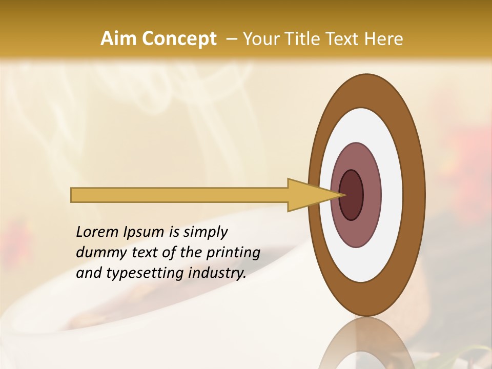 Gold Seasoning Outdoor PowerPoint Template