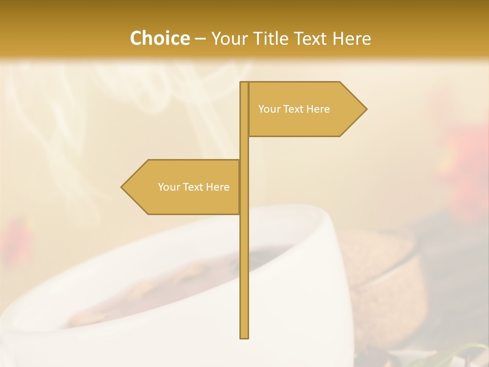 Gold Seasoning Outdoor PowerPoint Template