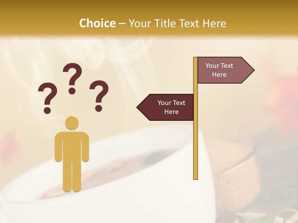 Gold Seasoning Outdoor PowerPoint Template