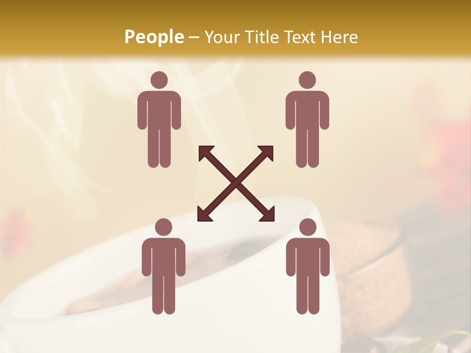 Gold Seasoning Outdoor PowerPoint Template