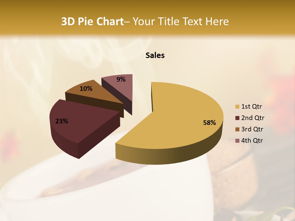 Gold Seasoning Outdoor PowerPoint Template