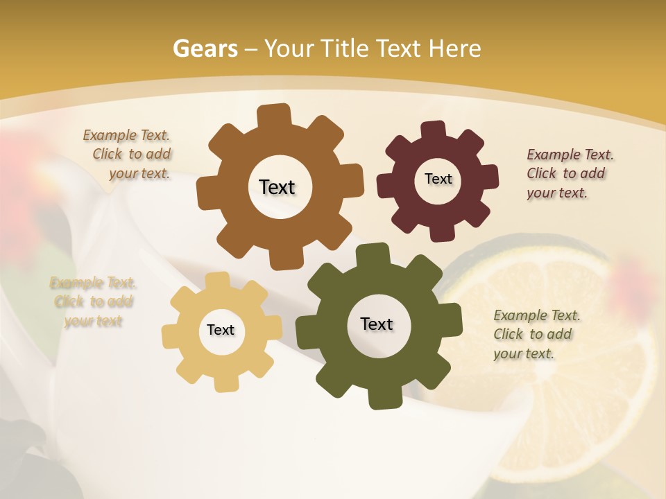 Wood Autumn Red PowerPoint Template