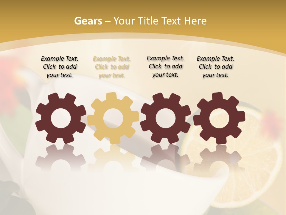 Wood Autumn Red PowerPoint Template