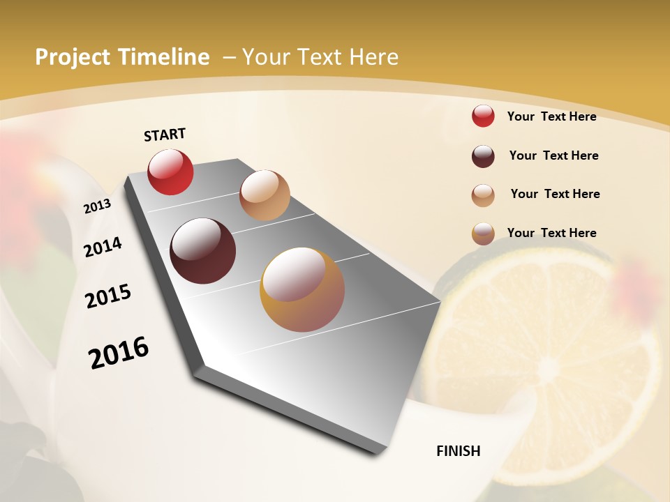 Wood Autumn Red PowerPoint Template