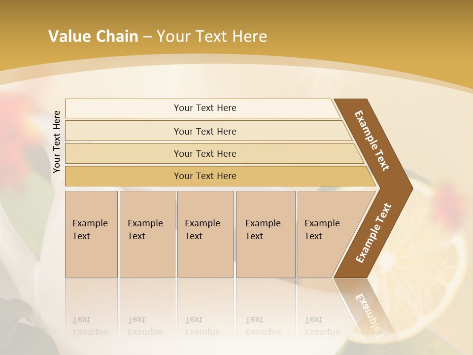 Wood Autumn Red PowerPoint Template