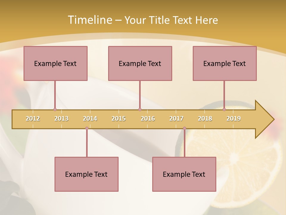 Wood Autumn Red PowerPoint Template