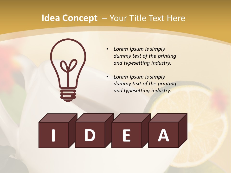 Wood Autumn Red PowerPoint Template