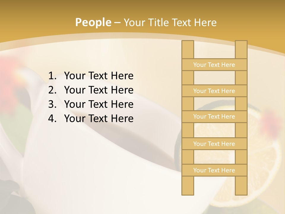 Wood Autumn Red PowerPoint Template