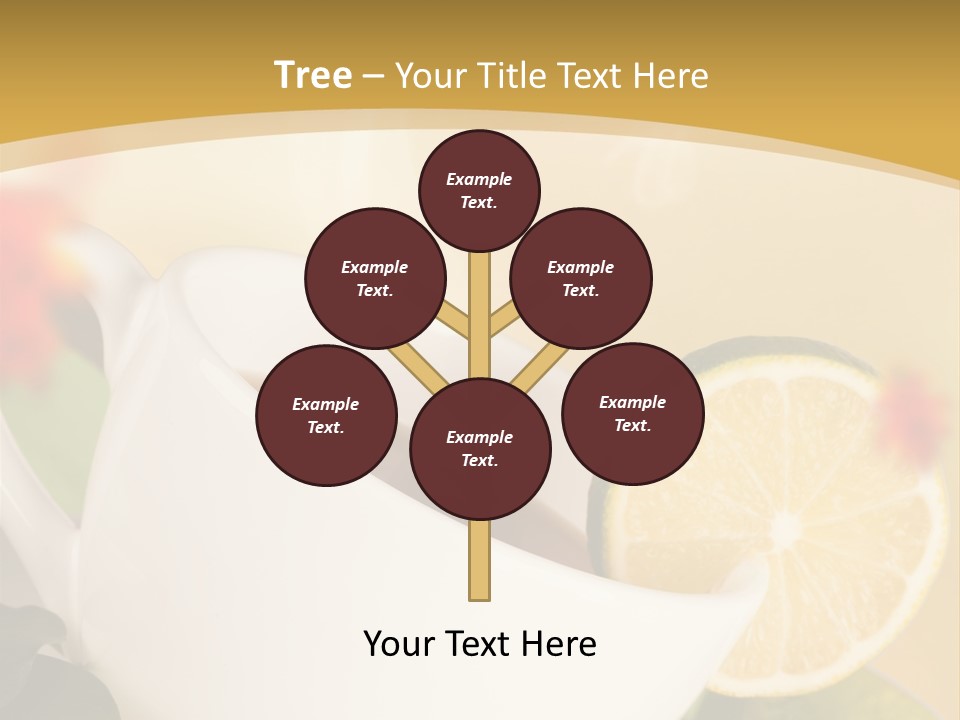 Wood Autumn Red PowerPoint Template