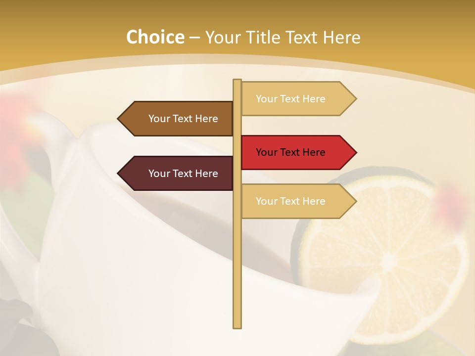 Wood Autumn Red PowerPoint Template