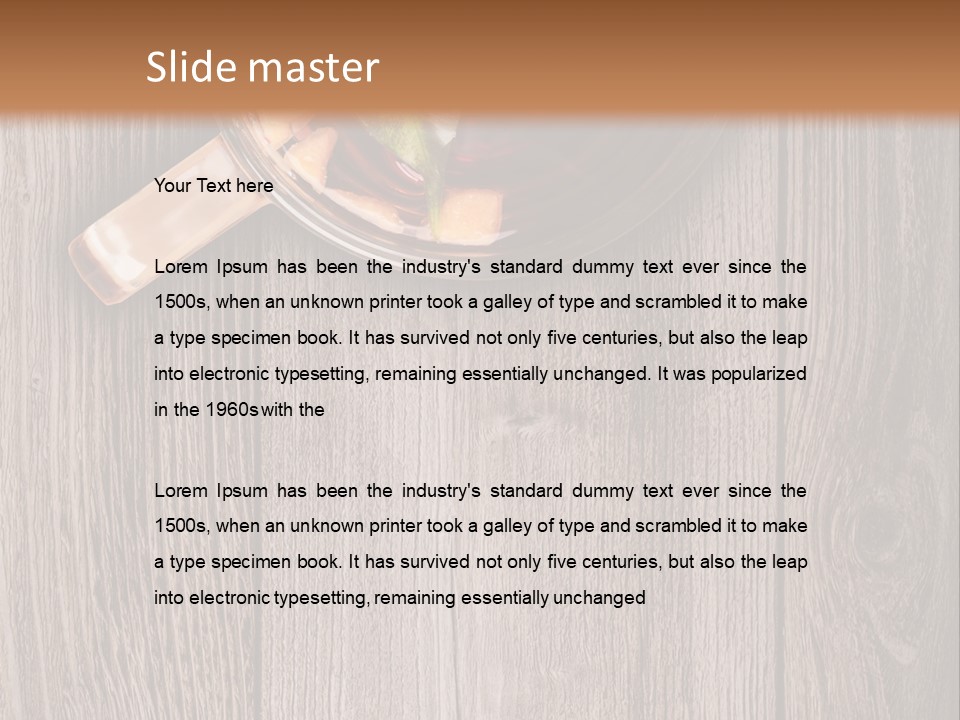 Plank Food Relaxation PowerPoint Template