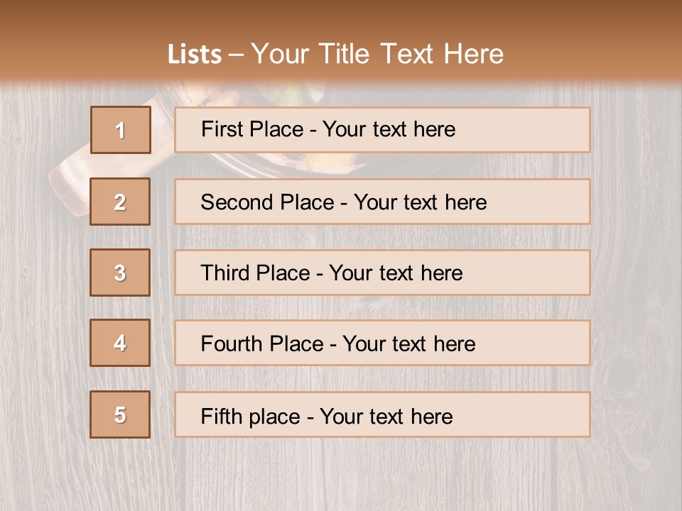 Plank Food Relaxation PowerPoint Template