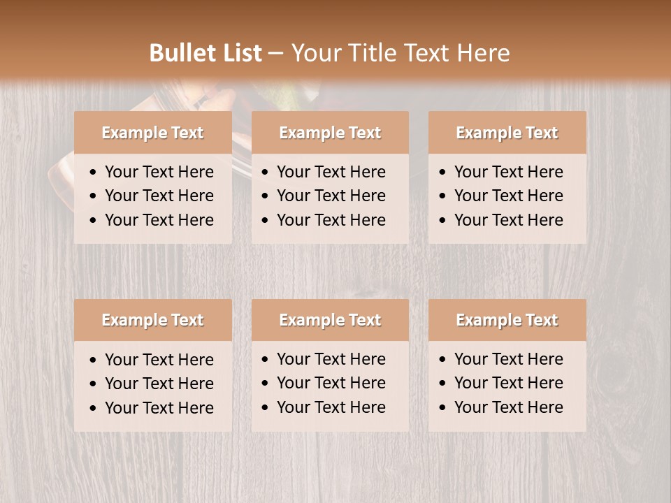 Plank Food Relaxation PowerPoint Template