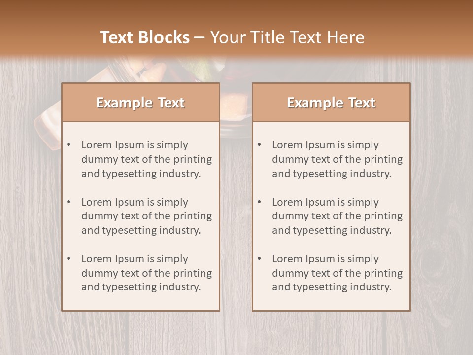 Plank Food Relaxation PowerPoint Template