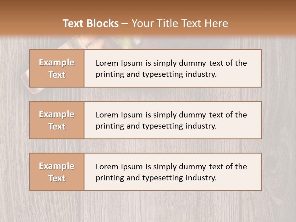 Plank Food Relaxation PowerPoint Template